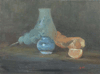 Still life & mini blue pot 6"x8"